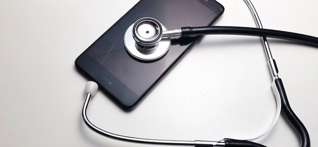 stethoscope on a smartphone